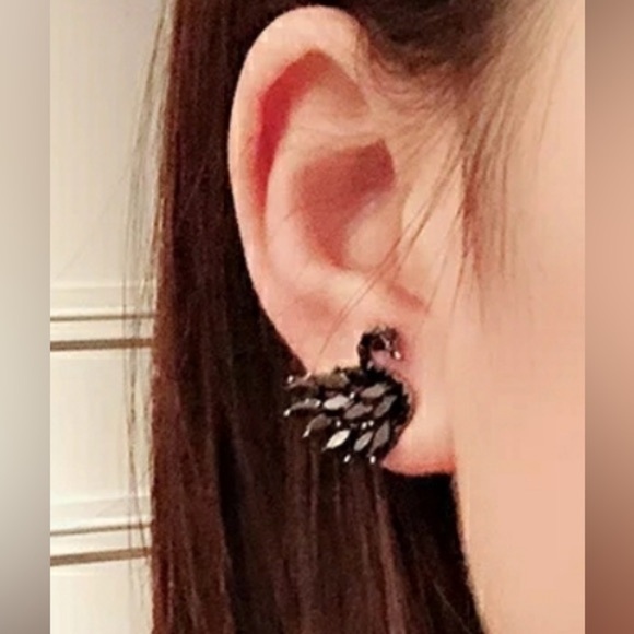 Swan Earrings - Picture 2 of 2